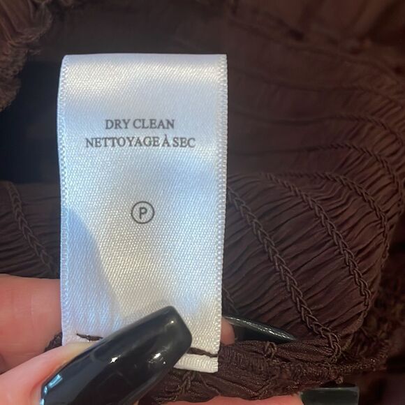 Alc taryn smocked mini skirt brown new no tags - Picture 8 of 8